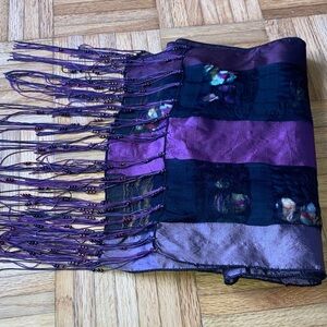 Handmade Silk Scarf with Wool 55“ from Turkey NEW